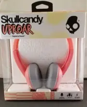 Skullcandy S5URHT-501 CORAL/CREAM Uproar On-Ear Headphones w/Taptech /NEW in BOX