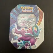 Pokemon TCG Scarlet & Violet Paradox Clash Tin Walking Wake New & Sealed