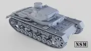 NSM Panzer IIIB, 1/56th Scale,28mm For Bolt Action.