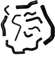 TRS Silicone Radiator Heater Hose Kit Fit for Nissan Silvia 200SX 240SX S13 S14 S15 SR20DET Black