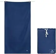 Dock & Bay Bath Towel - for Home - Quick Dry, Super Absorbent - Includes Bag - Classic - Nautical Navy, Extra Large (180x90cm, 71"x35")