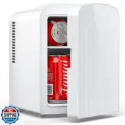 Electactic 4L/6 Cans Mini Fridge, Portable Compact Refrigerator, Small Skin C
