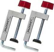 Milescraft 4009 Fence Clamps - 2 pack Universal Clamps with 3/8" Rod for Table Saws, Mitre Saws, Router Tables and Clamping Squares