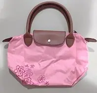 在飛比找Yahoo!奇摩拍賣優惠-SONIA RYKIEL 桑麗卡 粉紅色 折疊摺疊收納購物袋