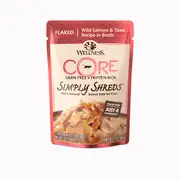 Wellness Core Simply Shreds Salmon & Tuna Wet Cat Food - 50g Red
