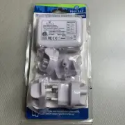 Protege Travel USB Power Adapter 4 USB Ports & AC Adapters For Global Use