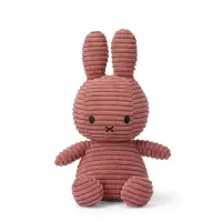 在飛比找PChome24h購物優惠-Miffy米菲兔燈芯絨填充玩偶-玫瑰粉 23cm