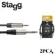 【Stagg 史提格】N系列 NAC2MPSPSR 3.5轉6.3導線 2M(2pc入)