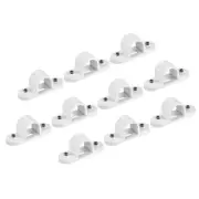PVC Conduit Saddle Pipe Clip 20mm Securing for Conduit Hose with Base Pack of 10