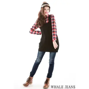 WHALE JEANS 深邃刷色合身窄管牛仔褲-231003