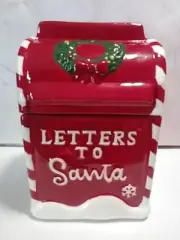 Winter Wonderland Letters To Santa Red Mailbox Cookie Jar