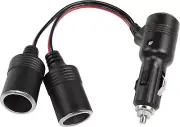 RIIEYOCA 10Inch 12V 24V Car Cigarette Lighter Splitter Adapter with on off Switc