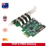 Xiwai Low Profile 4 Ports PCI-E to USB 3.0 HUB PCI Express Expansion Card Ada...