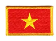 VIETNAM VIETNAMESE FLAG PATCHES COUNTRY PATCH BADGE IRON ON NEW EMBROIDERED