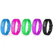 Vibration Alarm Watch, Vibrating Alarms With Countdown Timer, Waterproof Vibration Alarm Reminder Clock, Personal Alarms-yezi black