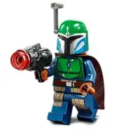 NEW LEGO MANDALORIAN WARRIOR MINIFIG 75267 green dark blue tribe minifigure
