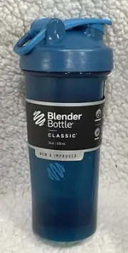 Blender Bottle Classic V2 Shaker Bottle -Blue- 28 Oz. NEW!