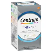 Centrum Men 50+ Multivitamin - 90 Tablets for Vitality & Immunity