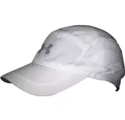 NEW Under Armour Women’s HeatGear Perforated Run Hat/Cap-White 1294038-100