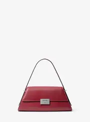 MK Ludlow Medium Leather Shoulder Bag - Red - Michael Kors