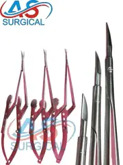 Kamiyama Micro Scissors 16,18,20cm For Neurosurgery Bayonet Handle German
