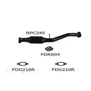 Redback Headers & Cats to suit Falconcon BA Only 6Cyl Perf Cat Metal RBP006 & RBH255 - RPC245
