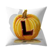 3 Pcs Halloween Series Letter Printing Throw Pillow Cover for Home Living Room Sofa Decor L_45*45cm