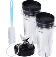 Replacement Parts Compatible with Nutri Ninja, Blender Blade 6 Fins and 2 Pcs...