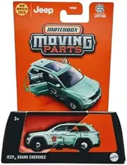 Matchbox Moving Parts Jeep Grand Cherokee, Green, 1:64 Scale Diecast