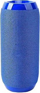 Double DiaphragmSubwoofer, Waterproof, Plug in Card, Noise Canceling, Lightweight Portable Speaker for Outdoor Blue
