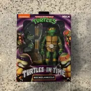 NECA Teenage Mutant Ninja Turtles In Time TMNT Michelangelo New Factory Sealed