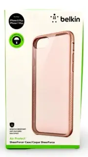 Belkin Air Protect SheerForce Pro Case for iPhone 7 Plus & 8 Plus - Pink - NEW!