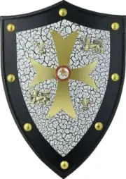 Armaduras Crusaders Shield Midieval Dimensions 25" x 18.5" - 854