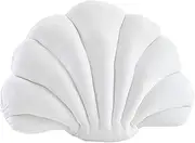 Coastal Shell Throw Pillow - Nautical Home Accent, White, as described
