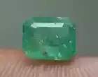 1.10 Carat Transparent Natural Green Color Faceted Emerald Gemstone