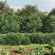 Green Wire Mesh Fence 1.6x25m - Galvanised Steel with PVC Coating, Outdoor Garden and Dog Fencing