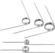 10pcs 304 SUS Torsion Contacts V Type Spring Twist Clamp Wire Diameter 0.8mm Torsional Spring，Outside Diamet: 4-10mm Angle (60)(6 laps (60 degrees),8MM)