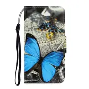 For Xiaomi Redmi Note 8 3D Colored Drawing Horizontal Flip PU Leather Case with Holder & Card Slots & Wallet(A Butterfly)