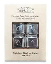 Playing Card Suits Ice Cubes, 4 Pieces