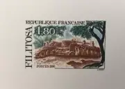 Filitosa Megalithic Site Corsica 5" France Imperf Stamp Mini Sheet Proof SS MNH