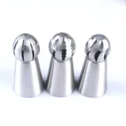 3pcs russian flower icing piping nozzles tips pastry cake diy baking tool hot-b