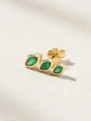 [SHAY] SHAY - 18-karat Gold Emerald Earring - One size One size Gold