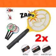 2X Electronic Zapper Racket Fly Swatter Mosquito Bug Insect Kill Random Color