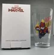 Funko Captain Marvel Glass Cup HIGHER FURTHER FASTER Smuggler’s Bounty Exclusive