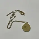 Dior J’adore Perfumed Ceramic Medallion, Gold/White Necklace New