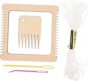 VILLFUL 1 Set Mini Weaving Kit Handcraft Weaving Board for DIY Knitting Projects Portable Hand Knitting Tools Present for Craft Enthusiasts Random Color