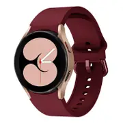 20mm Silicone Watch Strap For Samsung Galaxy Watch 4 Watch Series-Wine Red