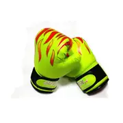 Flame Pattern PU Leather Fitness Boxing Gloves for Children