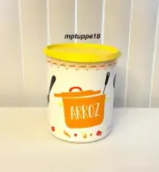 ✅ rand New Tupperware 12-Cup Arroz Rice One Touch Canister Easy Open~Multicolor*