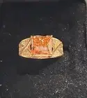 Eterno Rose Gold Plated Bella Luce Champagne/Mocha/White CZ Ring Size 8